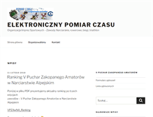 Tablet Screenshot of pomiarczasu.pl
